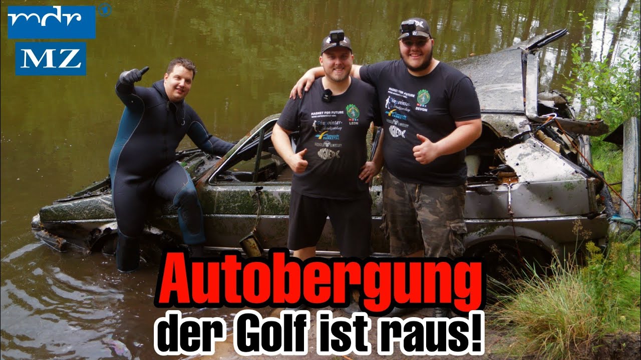 Wir holen das Auto RAUS 😱!! | Magnetfischen Magnet For Future & Magnetixman [Drohnenaufnahme] TEIL 2