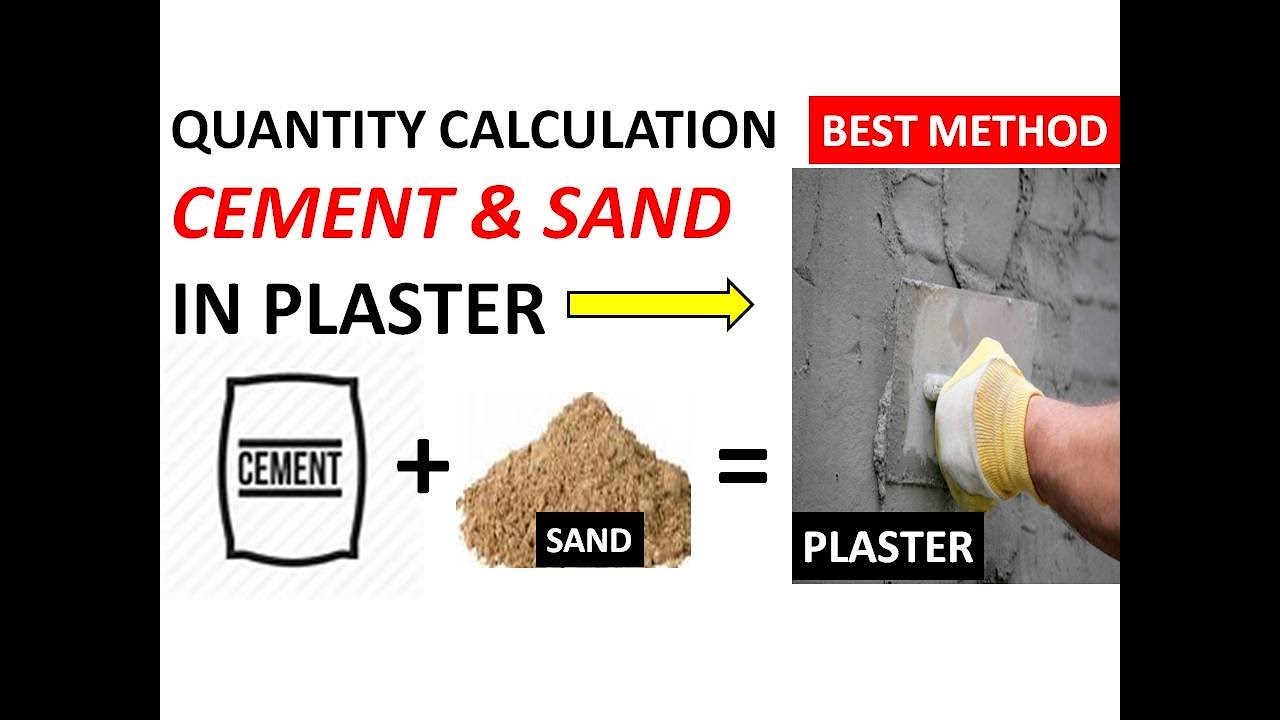 how to calculate quantity of cement and sand in PLASTER | CONCRETE & MORTAR | NO. OF BRICKS