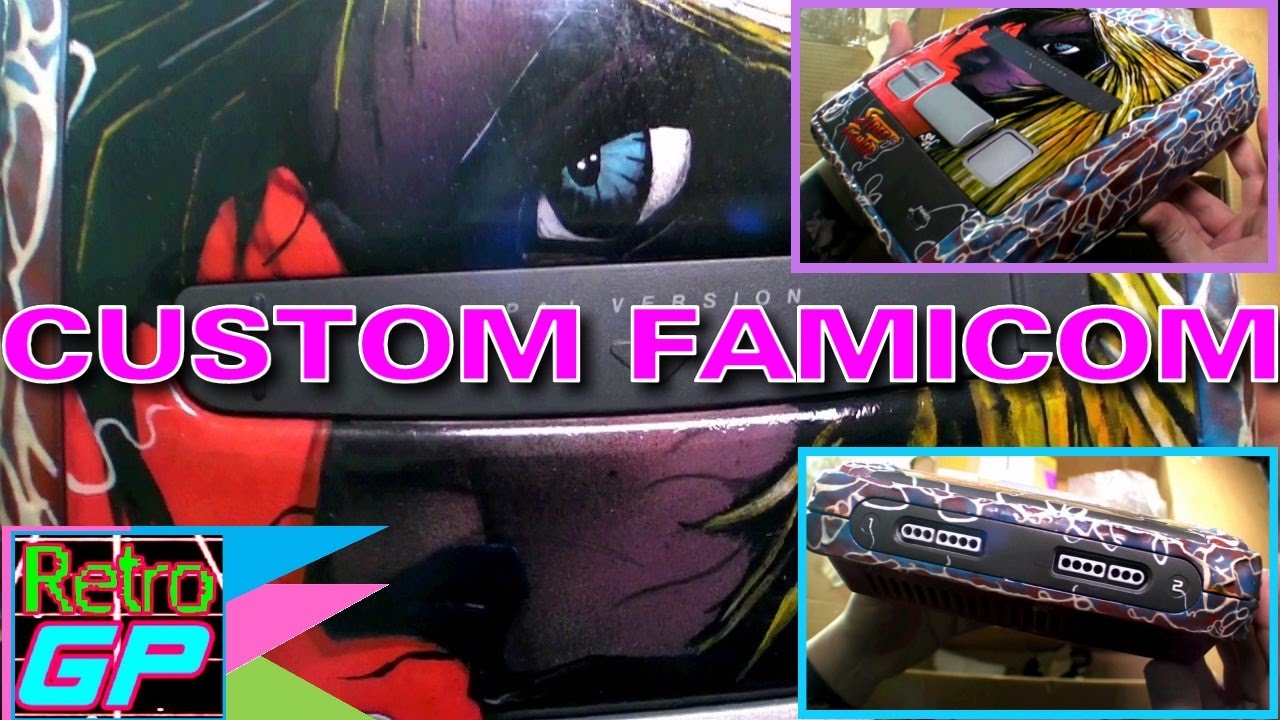 Custom SUPER FAMICOM Street Fighter 2 Hand Painted System! - CoOp Sisters Box - Retro GP