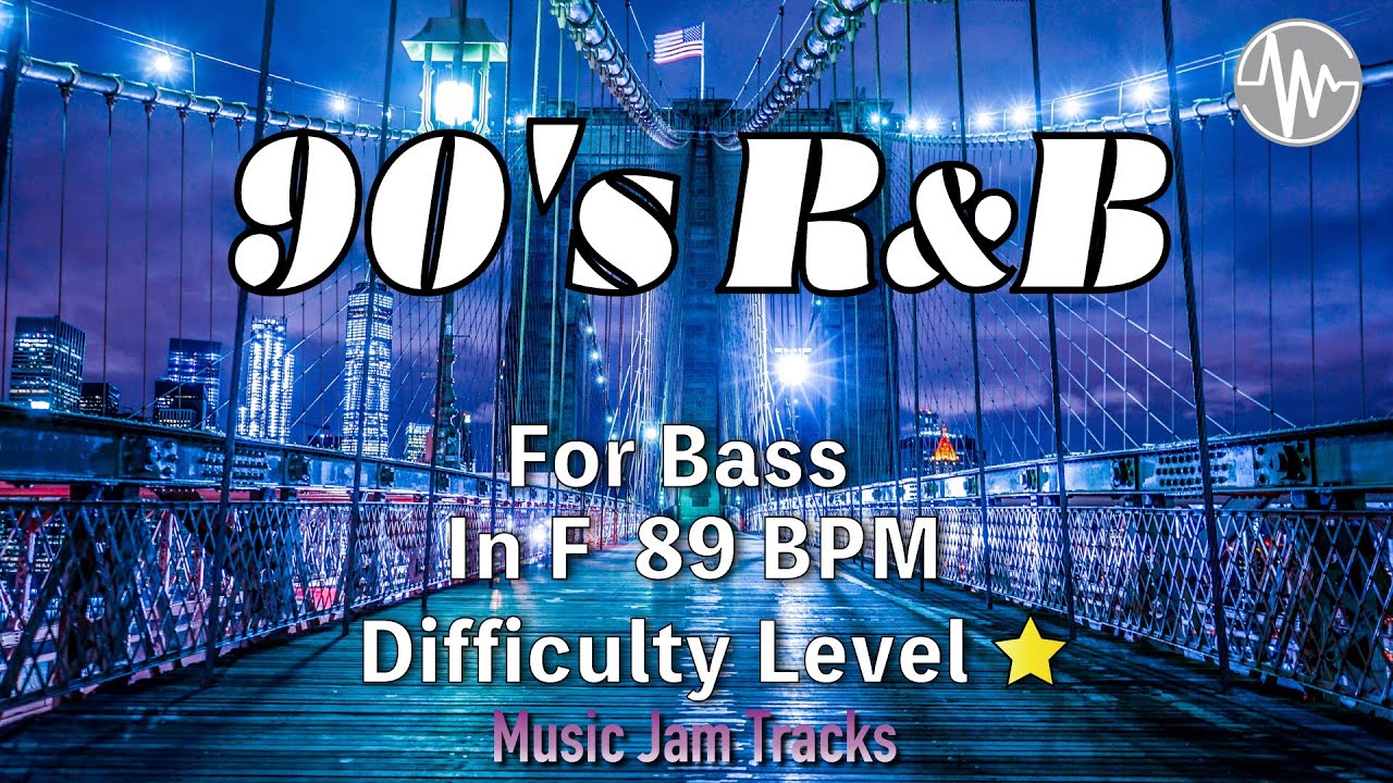 90's R&B Jam for【Bass】F Major BPM89 | No Bass Backing Track