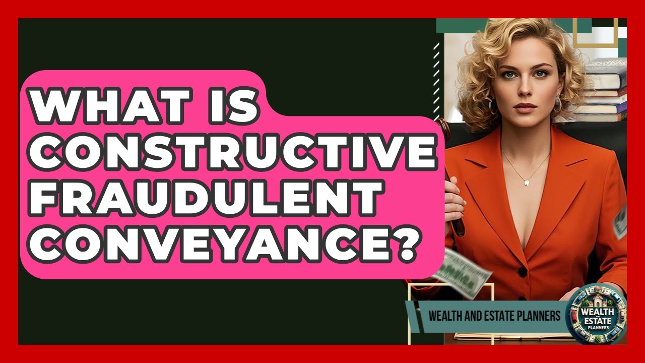 What Is Constructive Fraudulent Conveyance? - Wealth and Estate Planners