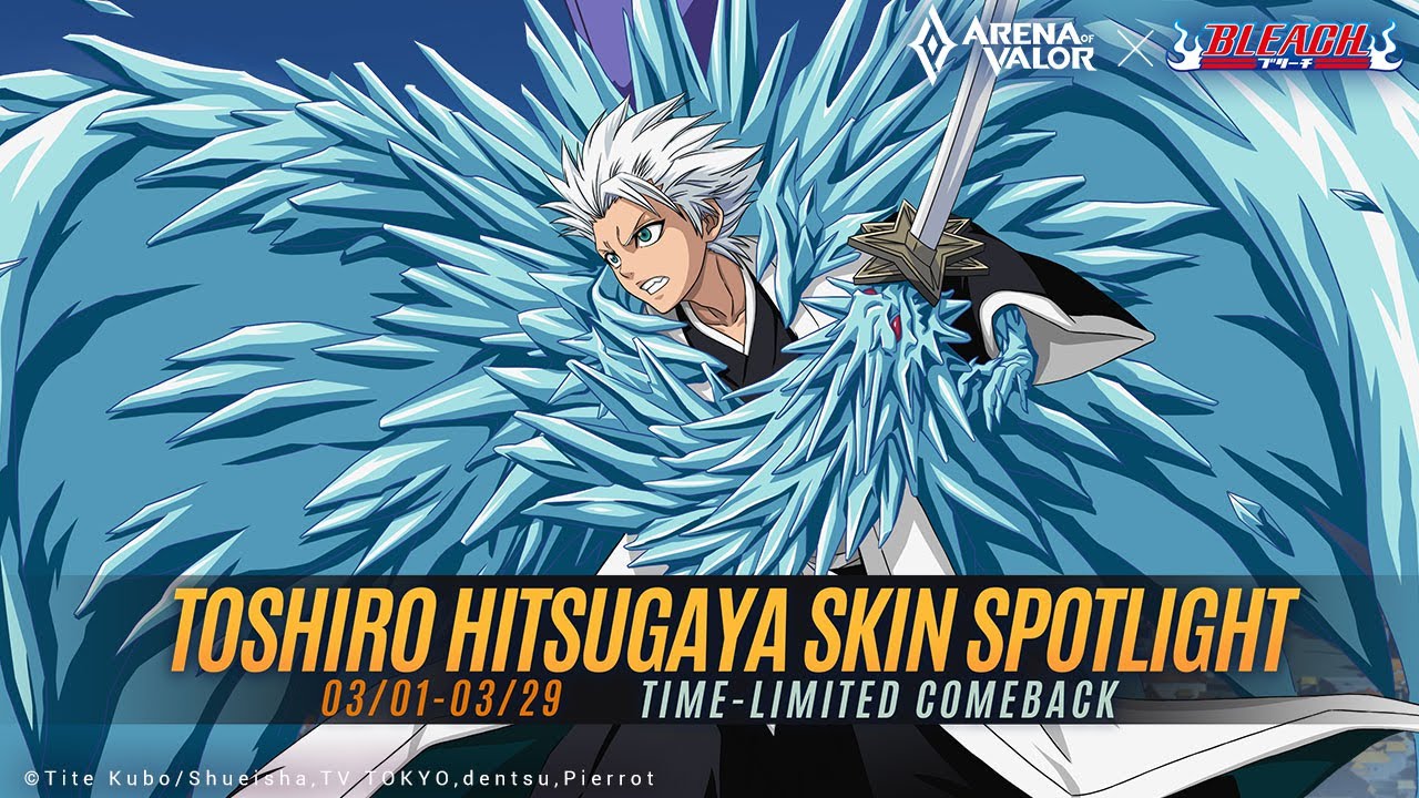 AoV x BLEACH Toshiro Hitsugaya Bright Skin Spotlight | Arena of Valor - TiMi Studios