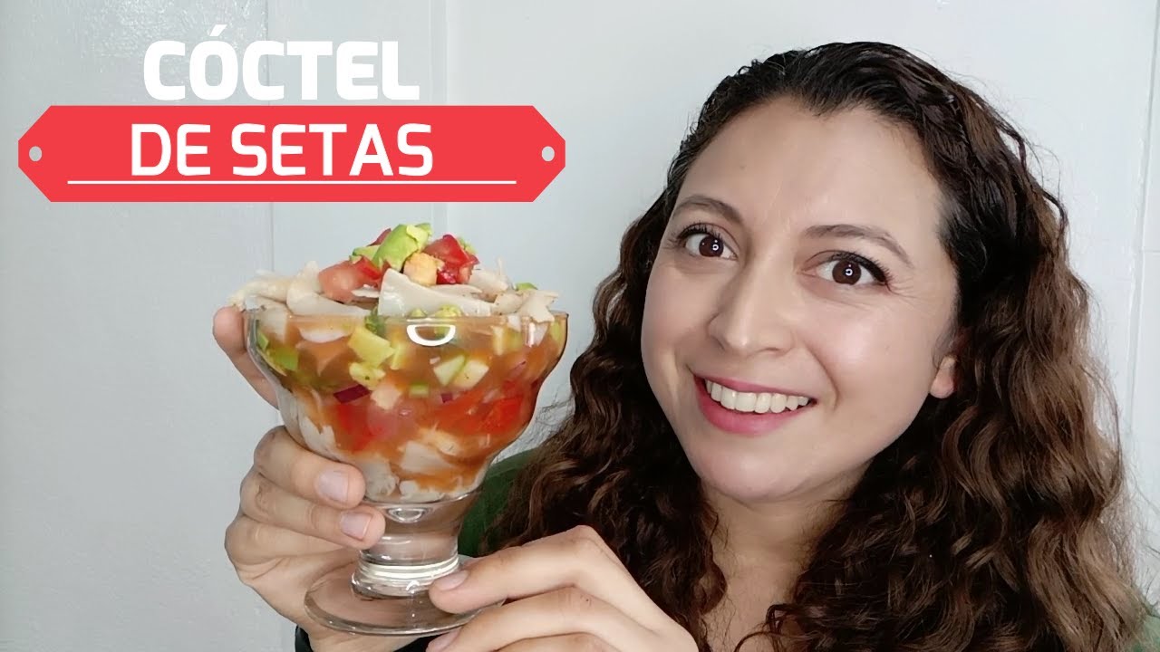 Cóctel de Setas. Una receta fresca, semejante al coctel de camarones pero en su versión vegetariana