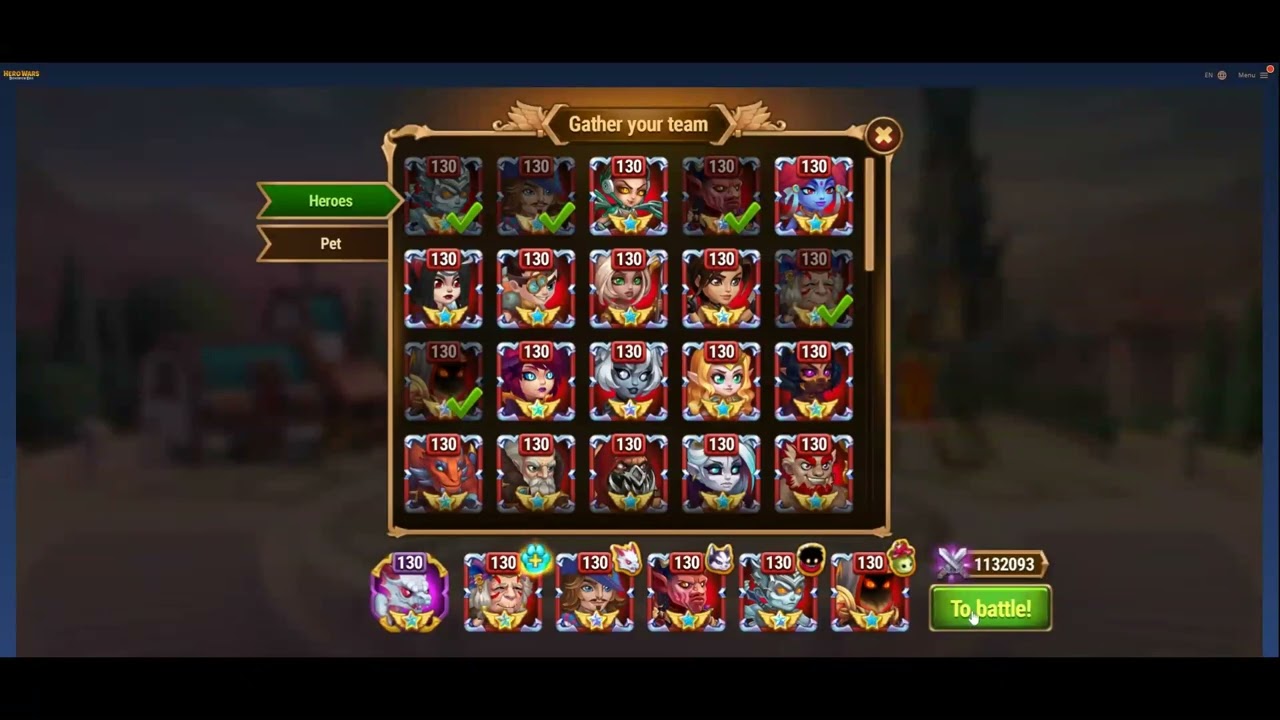 Hero Wars Teams against Saymour