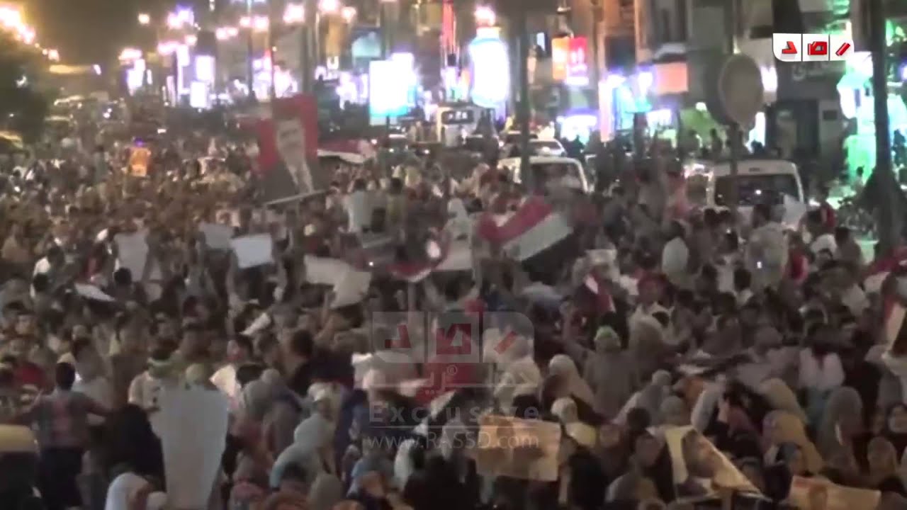 رصد | مسيرة تأييد مرسي ببني سويف