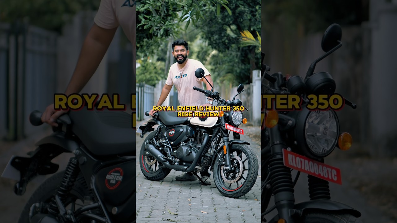 Royal Enfield Hunter 350 Short Ride in Kochi! Lighter clutch and softer suspension! Sanam kollaam