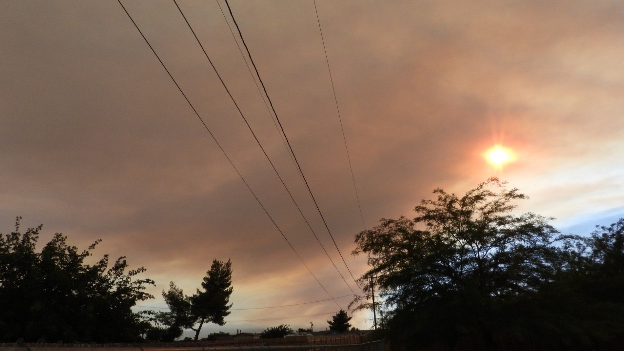 Summit Fire: Smoke and Sun