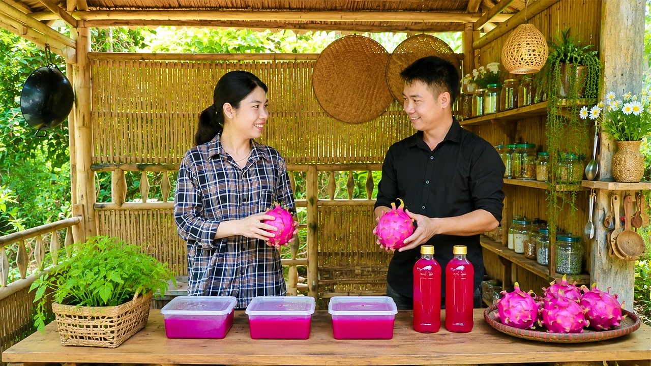 They Turned Fresh Red Dragon Fruit Into a Delicious Surprise