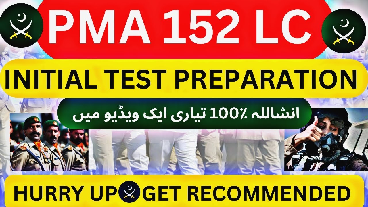 PMA 152 LONG COURSE PREPARATION 2023 | PMA 152 LONG COURSE ACADEMIC/INITIAL TEST PREPARATION 2023