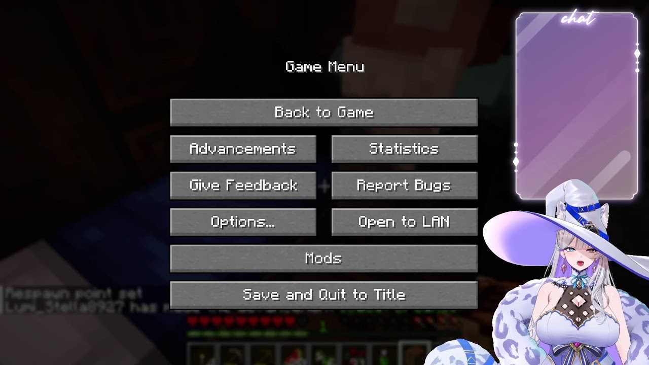 update.... | !vtuberEN | !vtuberES | !Minecraft | !chill | !chat | !indievtuber