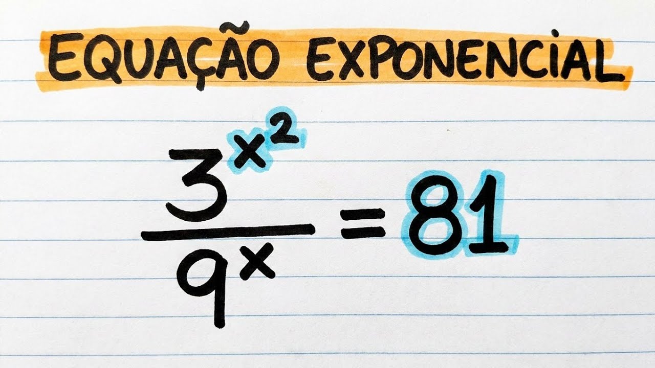 Sabe Resolver essa Equação Exponencial com Fração?