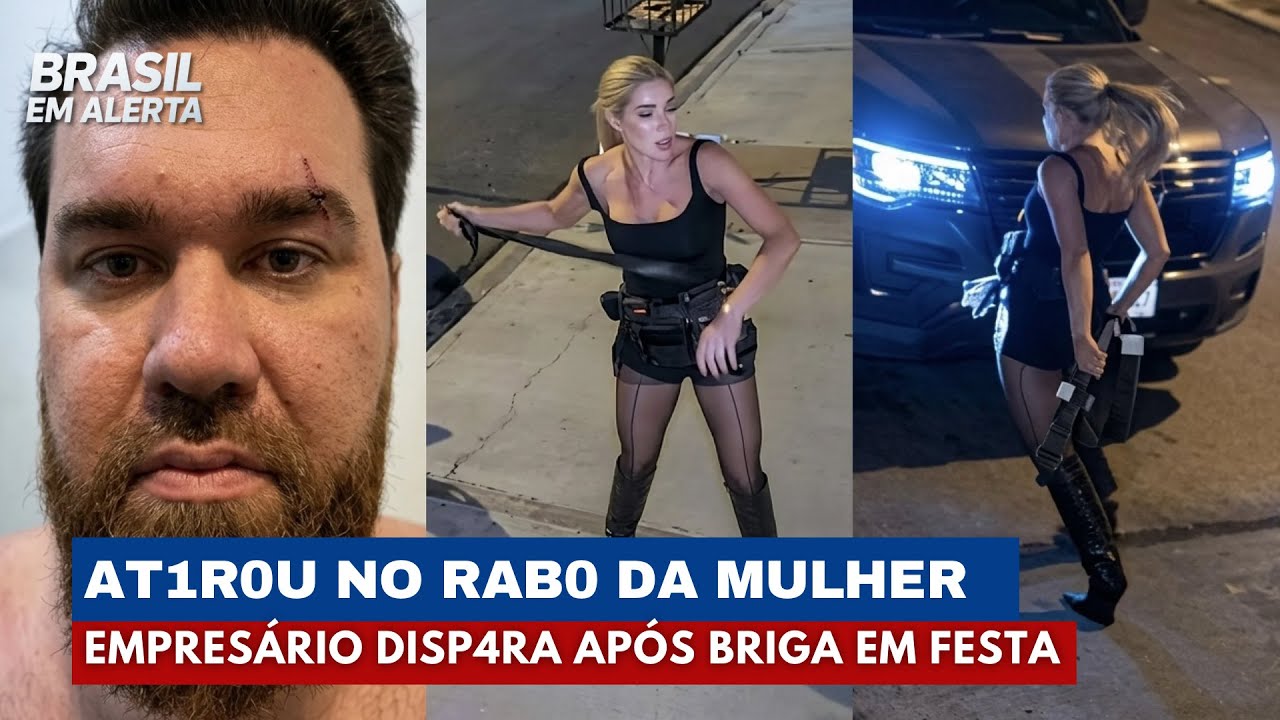 Empres&aacute;rio atinge REGI&Atilde;O TRASEIRA de mulher e tudo &eacute; flagrado por c&acirc;meras | Brasil em Alerta