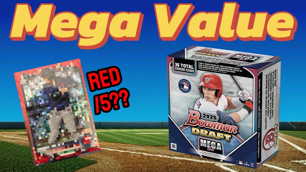 INSANE PULLS!! 2025 Bowman Draft Baseball Mega Boxes First Look / Review! 
