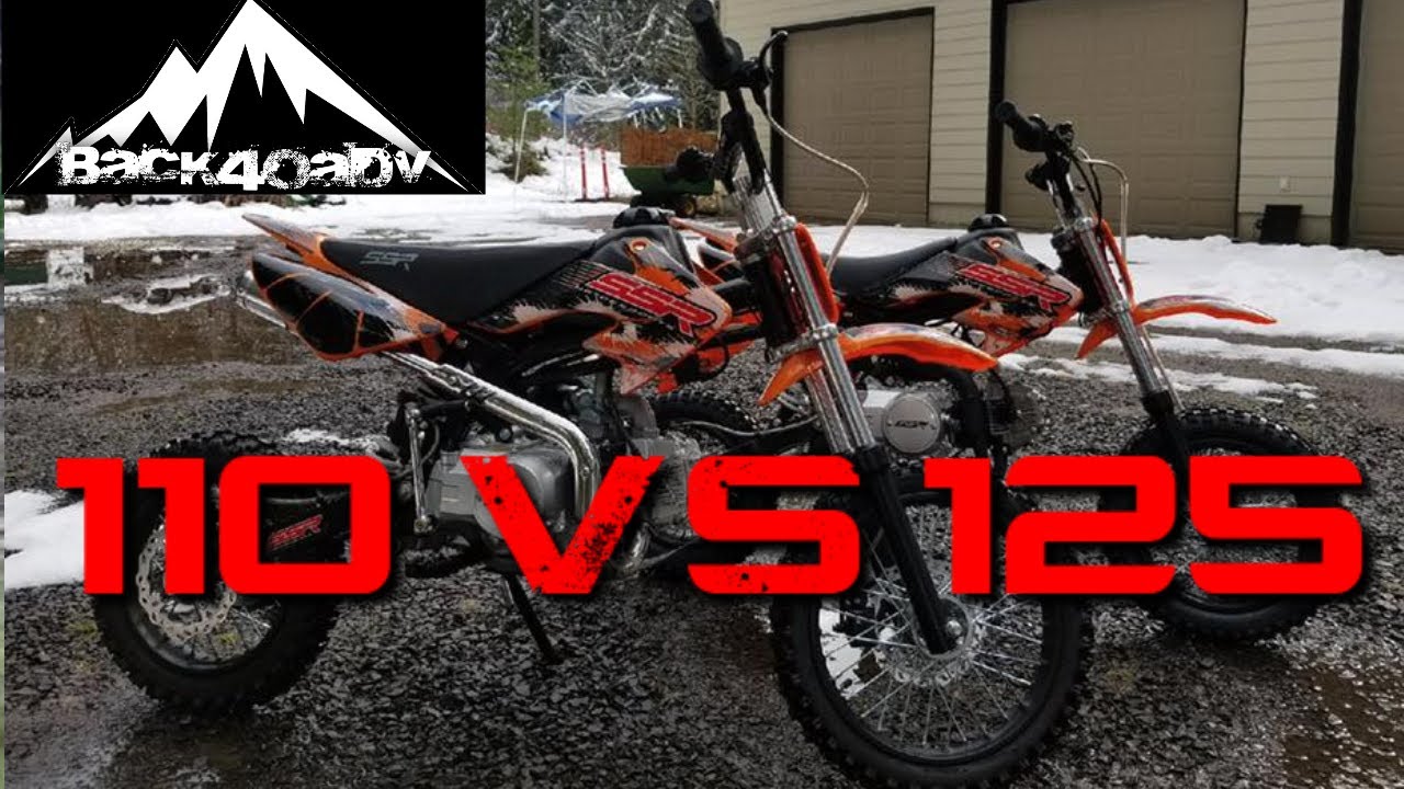 SSR 125 SEMI  VS 110 PIT BIKES *PROS AND CONS**