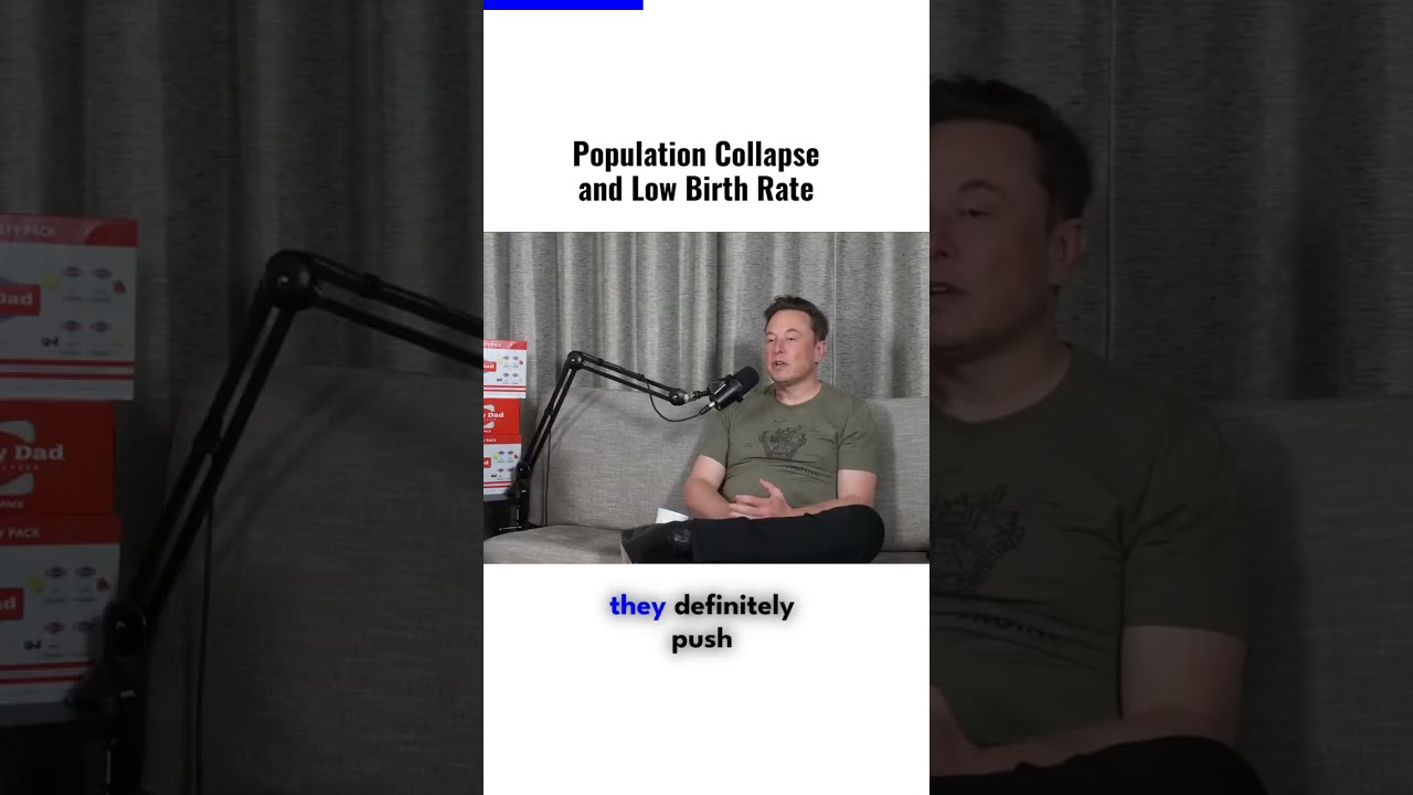 population collapse and low birth rate by Elon Musk