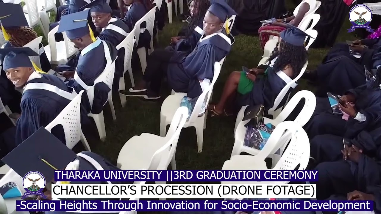 Tharaka University Drone Footage -Chancellors' Procession on the  3rd graduation ceremony