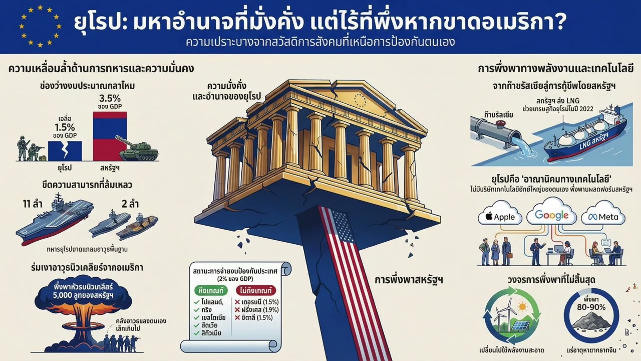 🇪🇺 สหรัฐฯ ถอนทหารออกจากยุโรปวันนี้ — ยุโรปจะป้องกันตัวเองได้นานแค่ไหน?