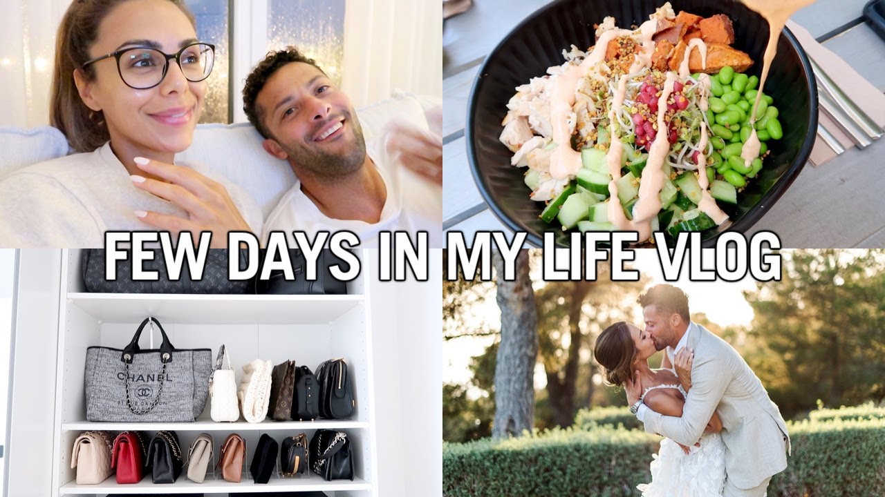 VLOG | Handbag Organization, New Wedding Photos, Productivity & Learning Tips | Annie Jaffrey