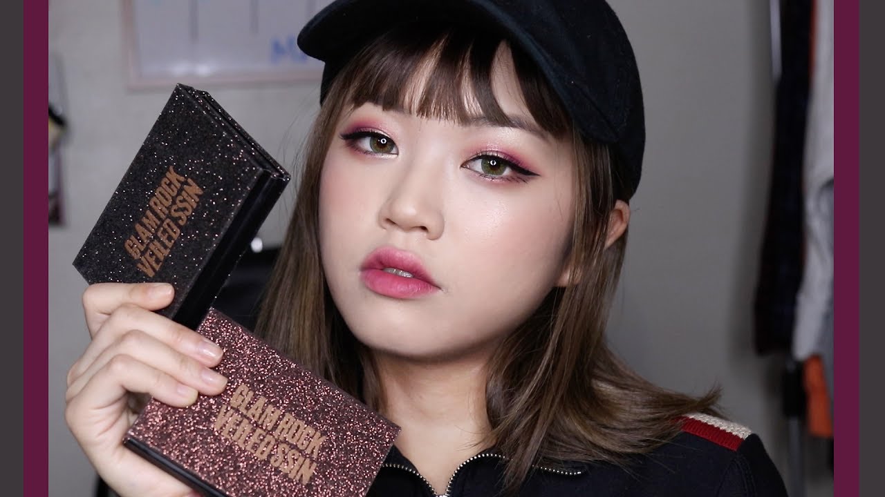 (ENG) 투쿨포스쿨 x 씬님 글램락 베일드 씬 써봤어요! 트로피컬 노을 메이크업 룩