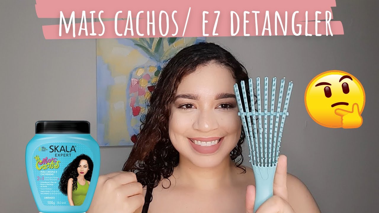 DEFINO mis RIZOS con SKALA MAIS CACHOS Y CEPILLO EZ DETANGLER (RESEÑA MAIS CACHOS)