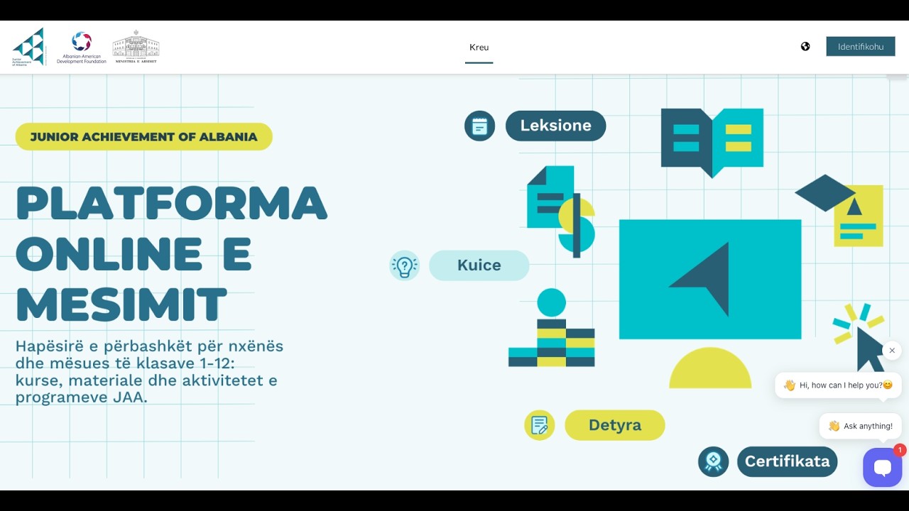 Junior Achievement of Albania | Platforma online e mesimit | JAA LMS