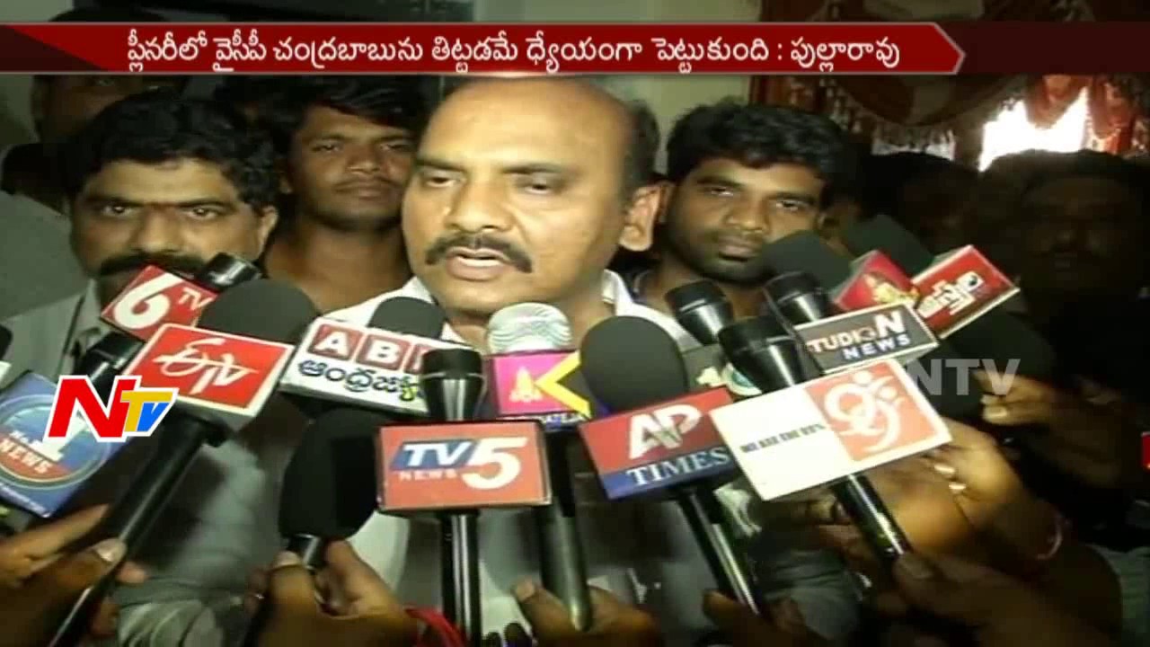 Prathipati Pulla Rao Fires on YS Jaganmohan Reddy over Plenary Meeting || NTV