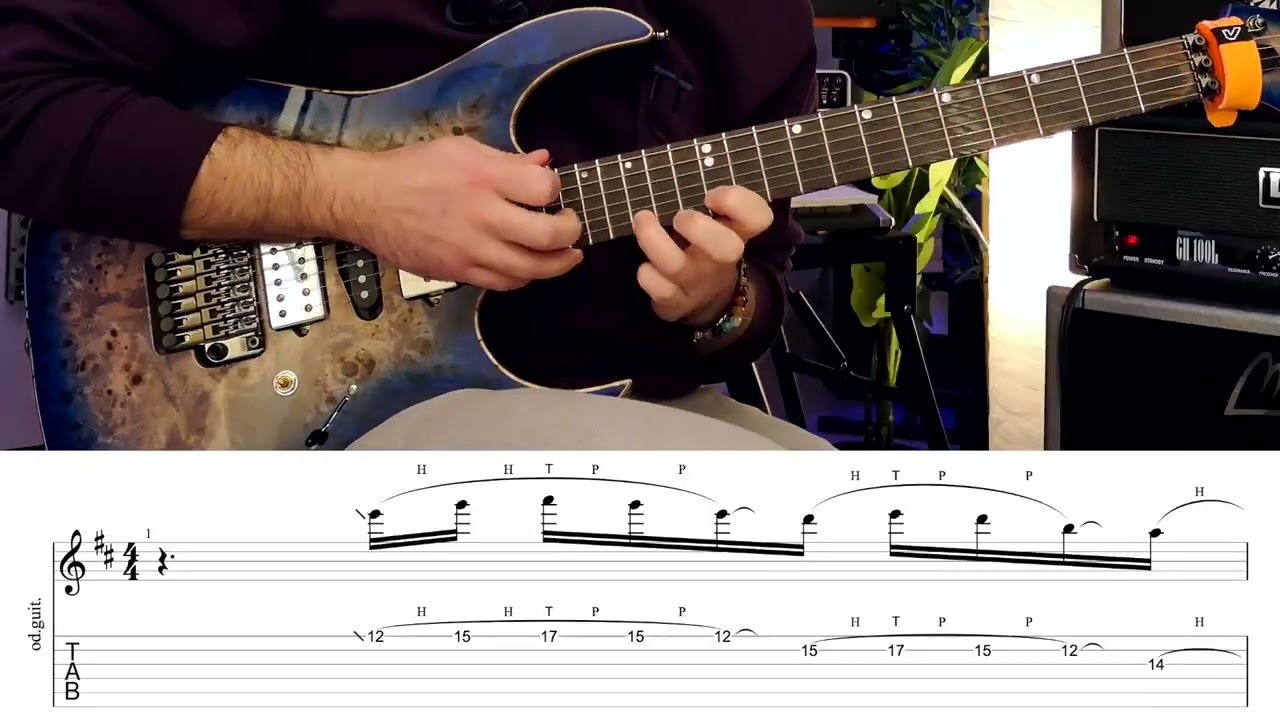 CASCADING PENTATONIC TAPPING - Licks & Techniques #2 - Riccardo Gioggi Guitar Lesson