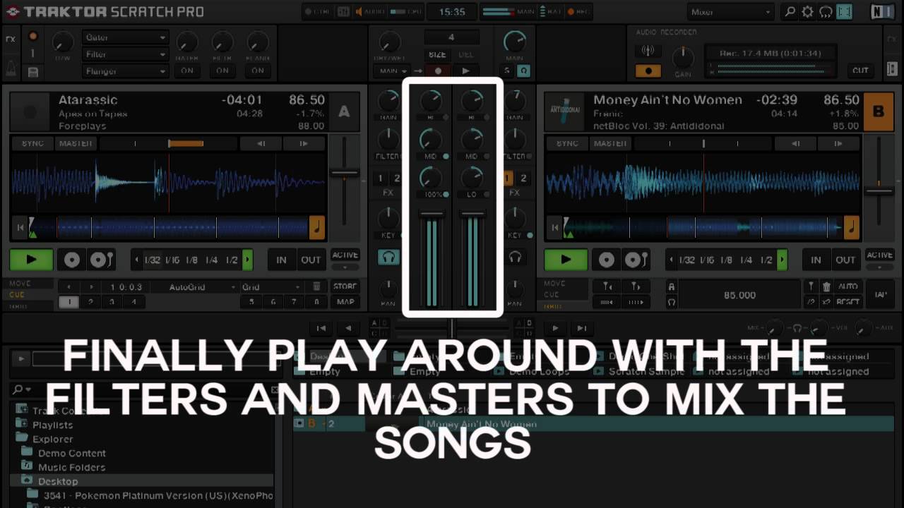 Tutorial : how to mix music with Traktor (Basics)