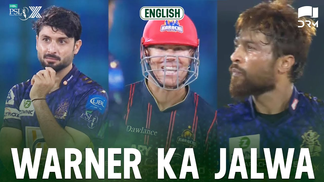 David Warner is on Fire 🔥 | Karachi Kings vs Quetta Gladiators | Match 8 | HBL PSL X | M3O1K