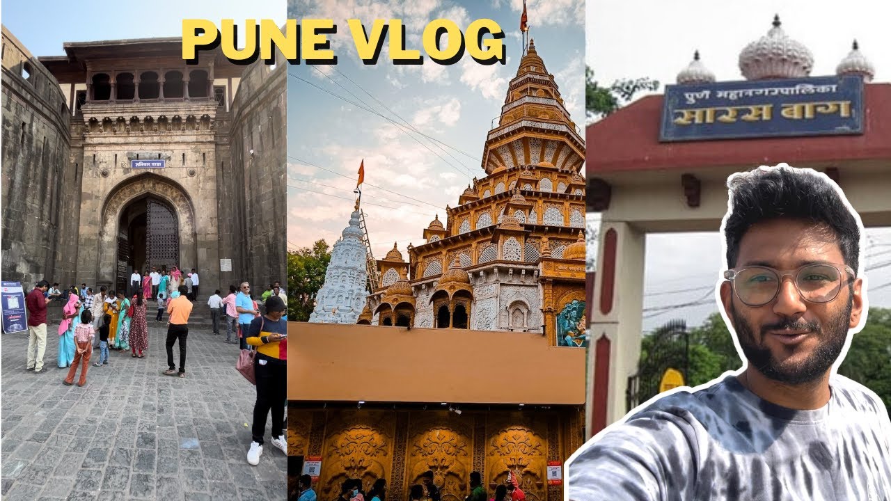 ShaniwarWada | Dagdusheth Mandir | Saras Baug | Pune Vlog | Vlog 01 | Aakash Baviskar Vlogs
