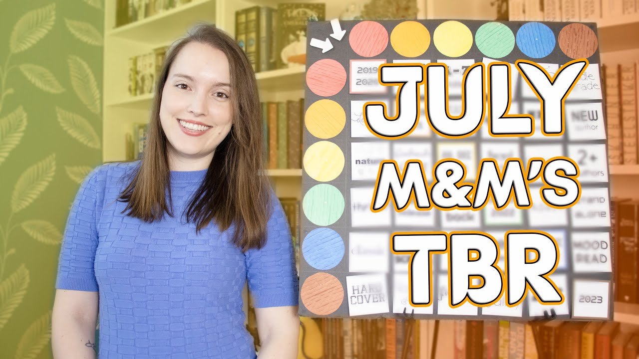 🍫 JULY M&M'S TBR 🍫 hyped fantasy series and lots of pages to read