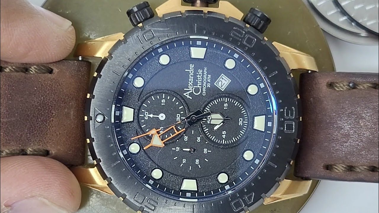 Battery Replacement Alexandre Christie Chronograph Watch | SolimBD