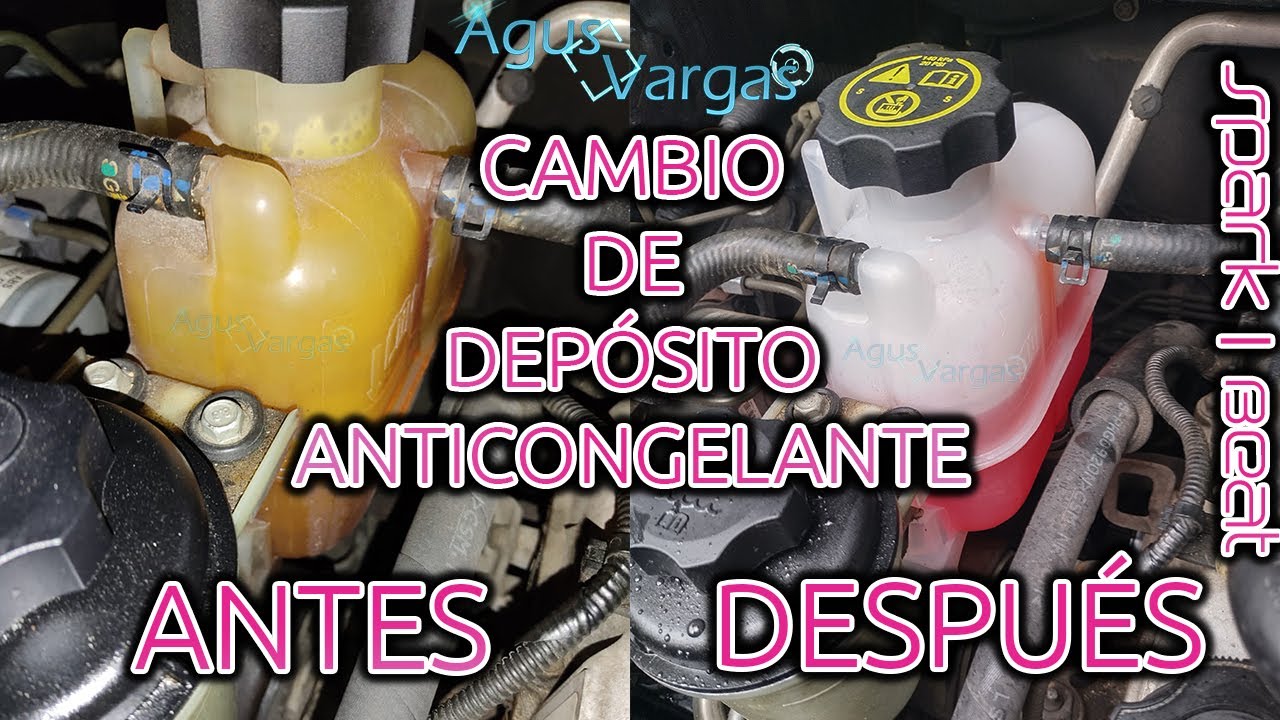 COMO CAMBIAR EL DEPOSITO DE ANTICONGELANTE/REFRIGERANTE CHEVROLET SPARK/BEAT | Agus Vargas