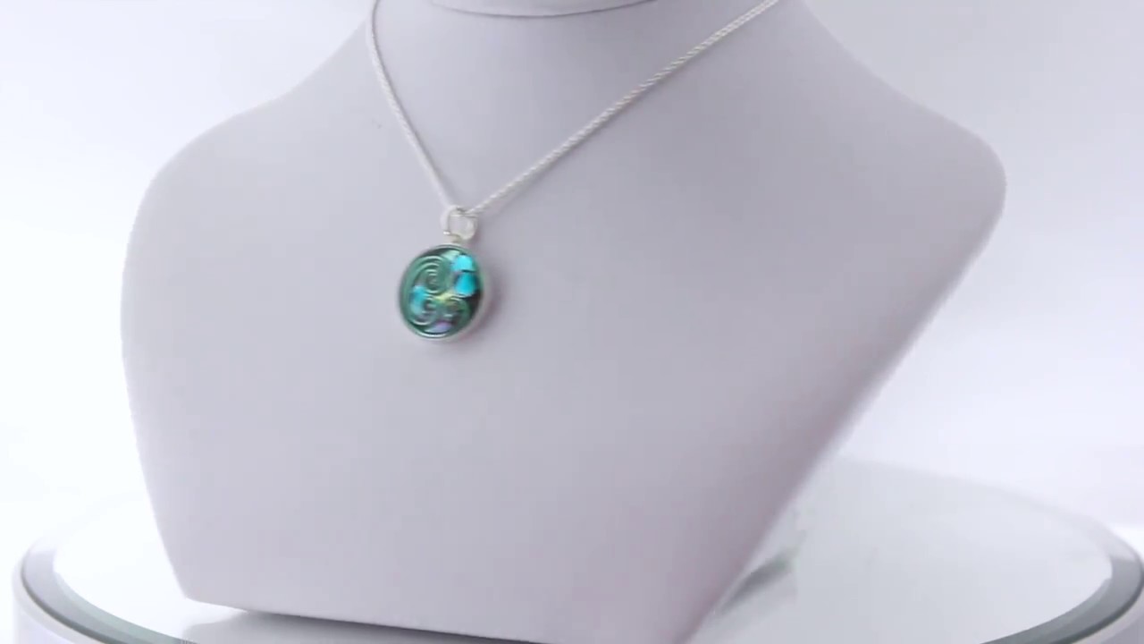 AVA Teal Abalone Pendant