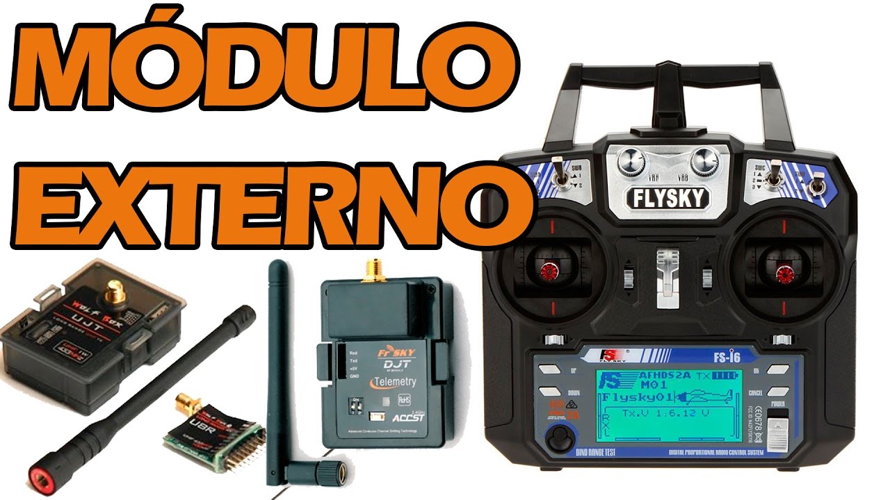 RÁDIO CONTROLE FlySky FS-i6 com MÓDULO EXTERNO!