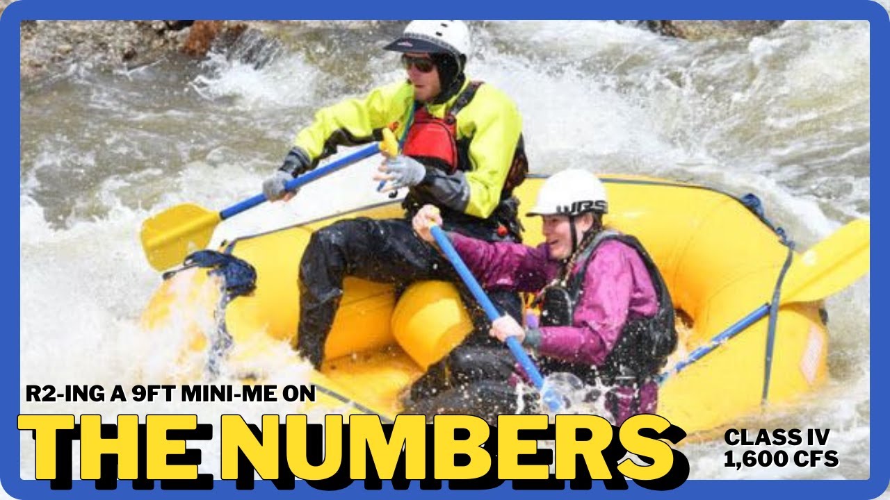 Rafting the Numbers (1,600 CFS Class IV) on the Arkansas River in a 9ft Boat (GoPro Footage)