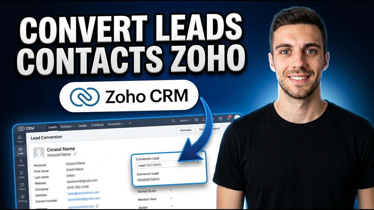 How to Convert Leads into Contacts in Zoho CRM (Simple Method)