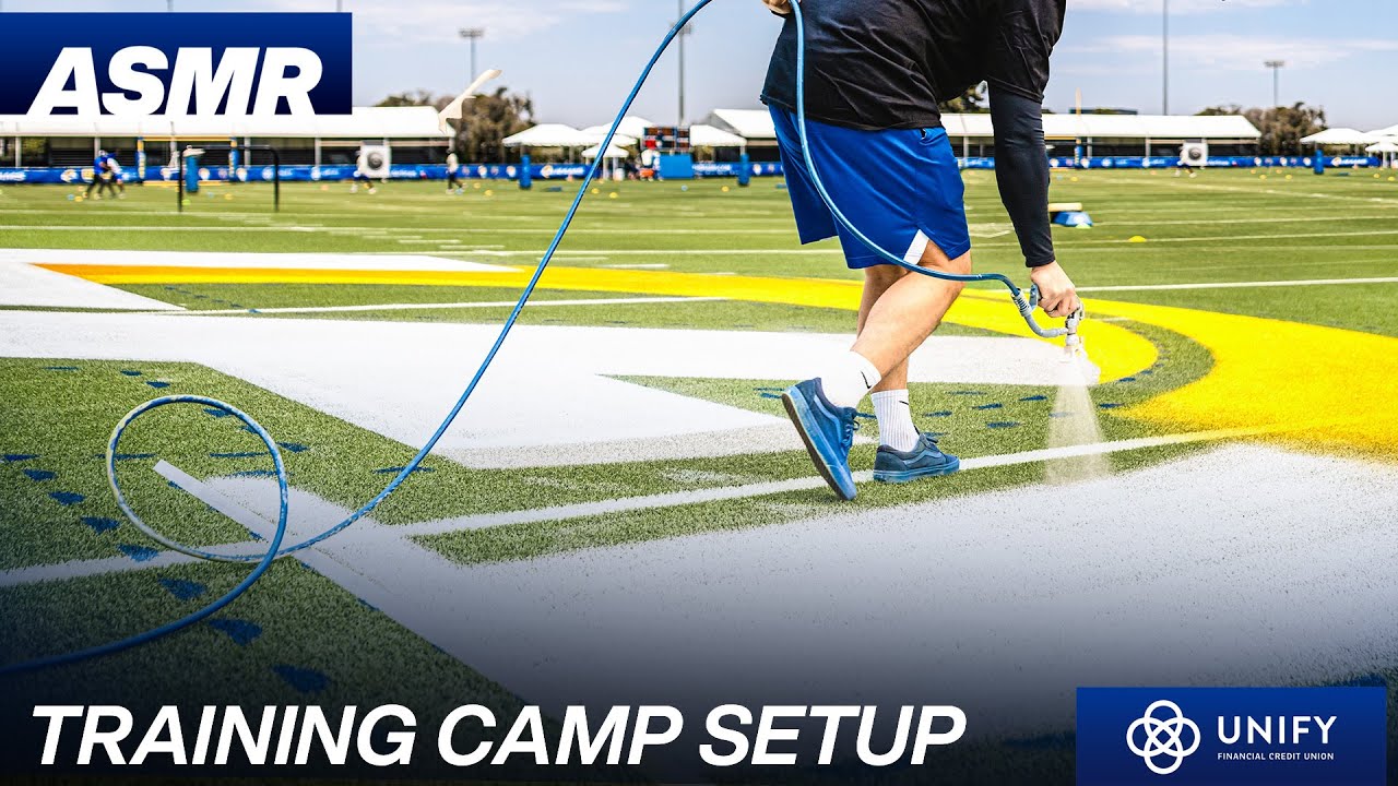 Setting Up For The Start Of Rams Training Camp | ASMR
