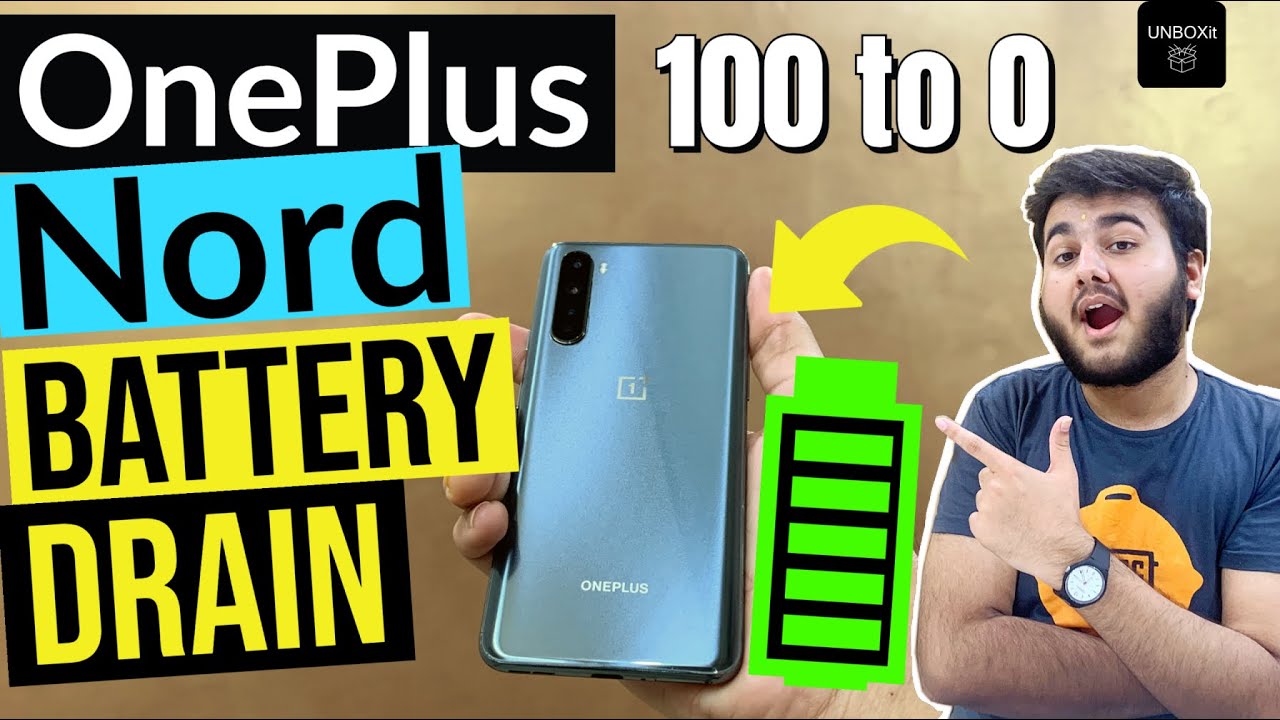 OnePlus NORD Battery Drain Test from “100 to 0”⚡️| PUBG Test, Battery Drain Charging Test [HINDI] 🔥
