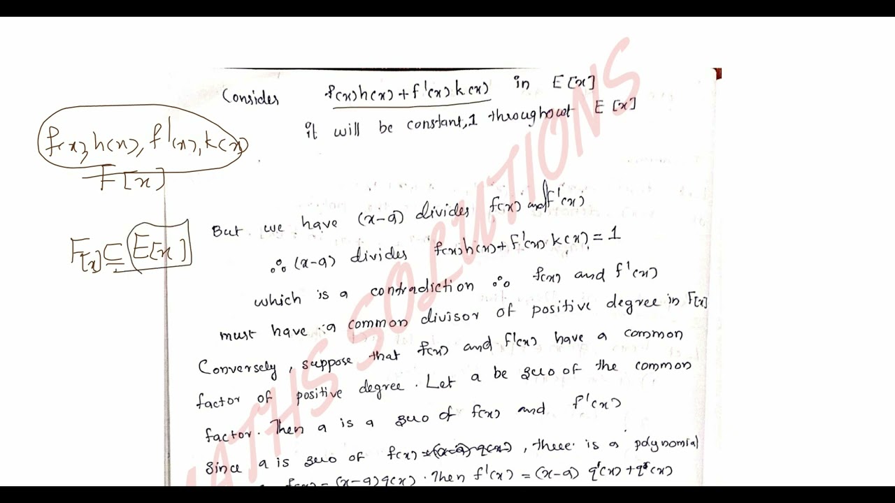 Extension Field //   Part5 //Section 20 //  Module 4 //  Abstract Algebra 1