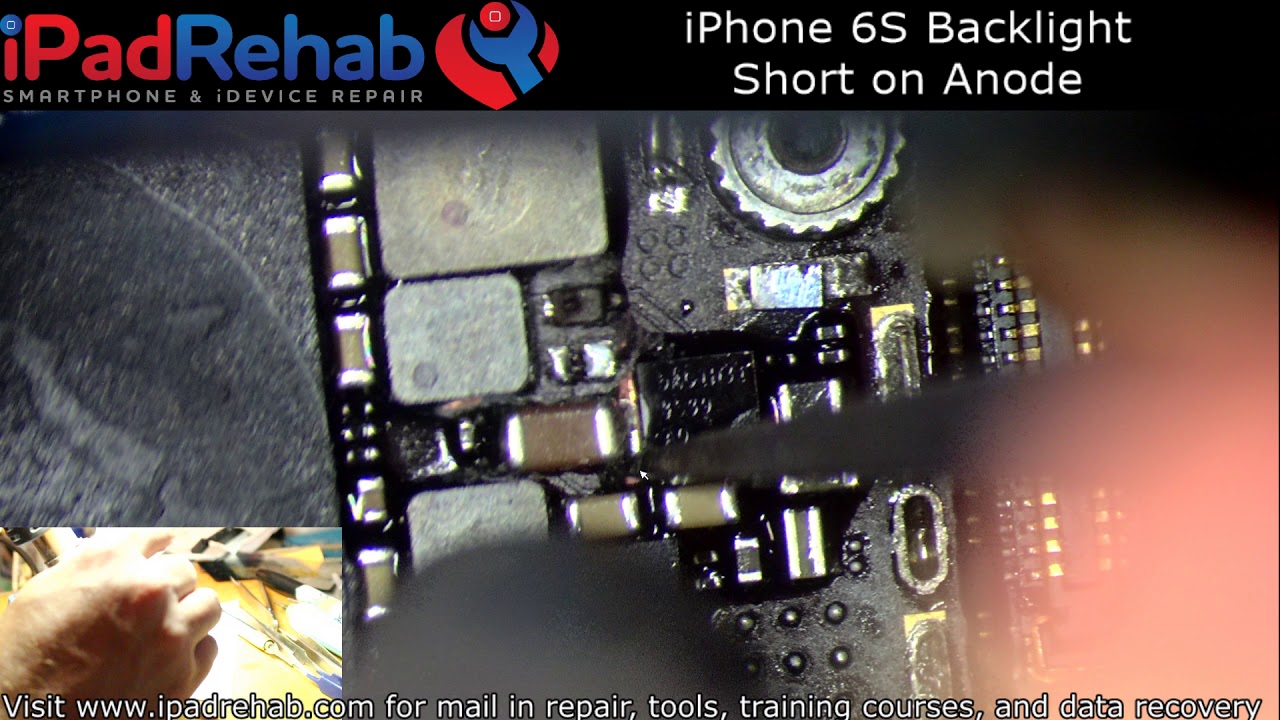 iPhone 6s No Backlight due to short on Anode line