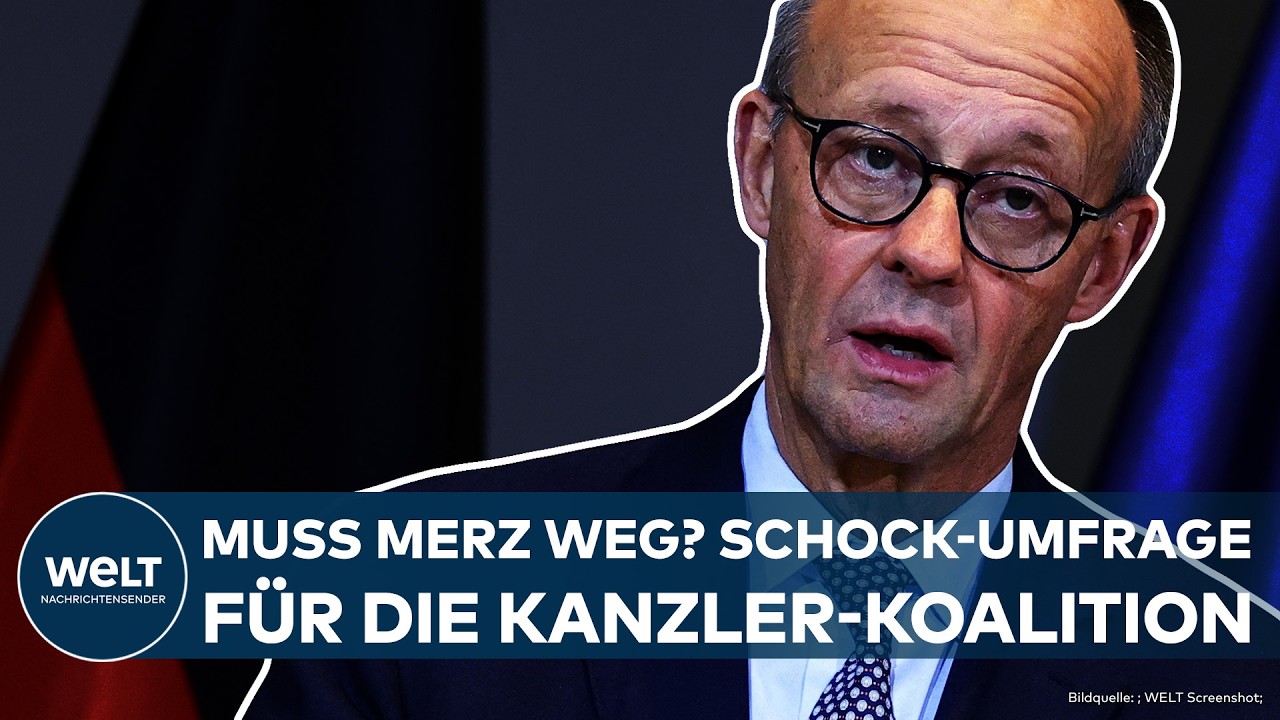 DEUTSCHLAND: Vernichtendes Zeugnis! Umfrage! Fast jeder Zweite! Mega-Schock f&uuml;r Merz-Koalition