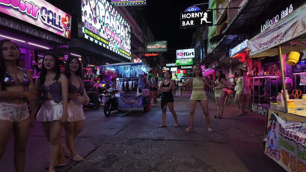 Pattaya Soi 6 Nightlife, Thailand - 4K 30FPS