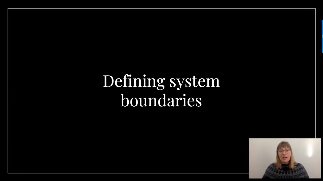 How to define system boundaries
