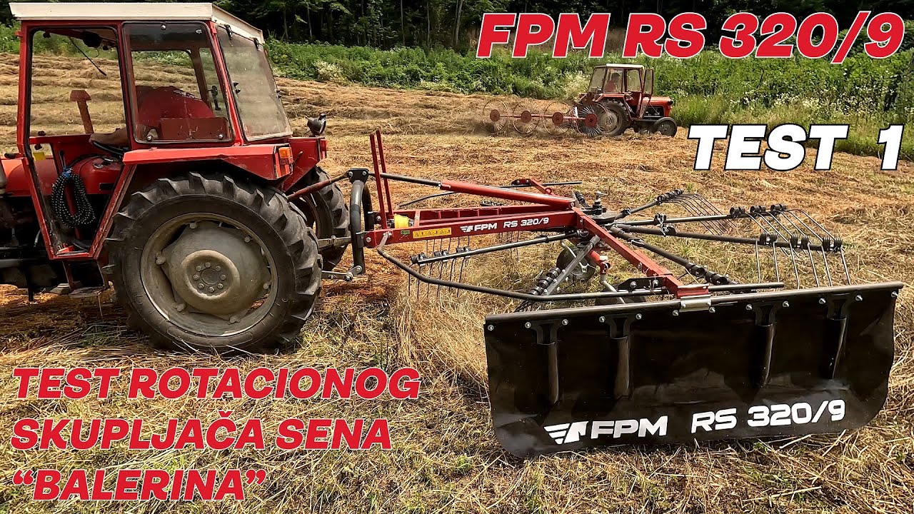 Najbolji skupljač sena? Prvi test rotacionog skupljača sena FPM RS 320/9