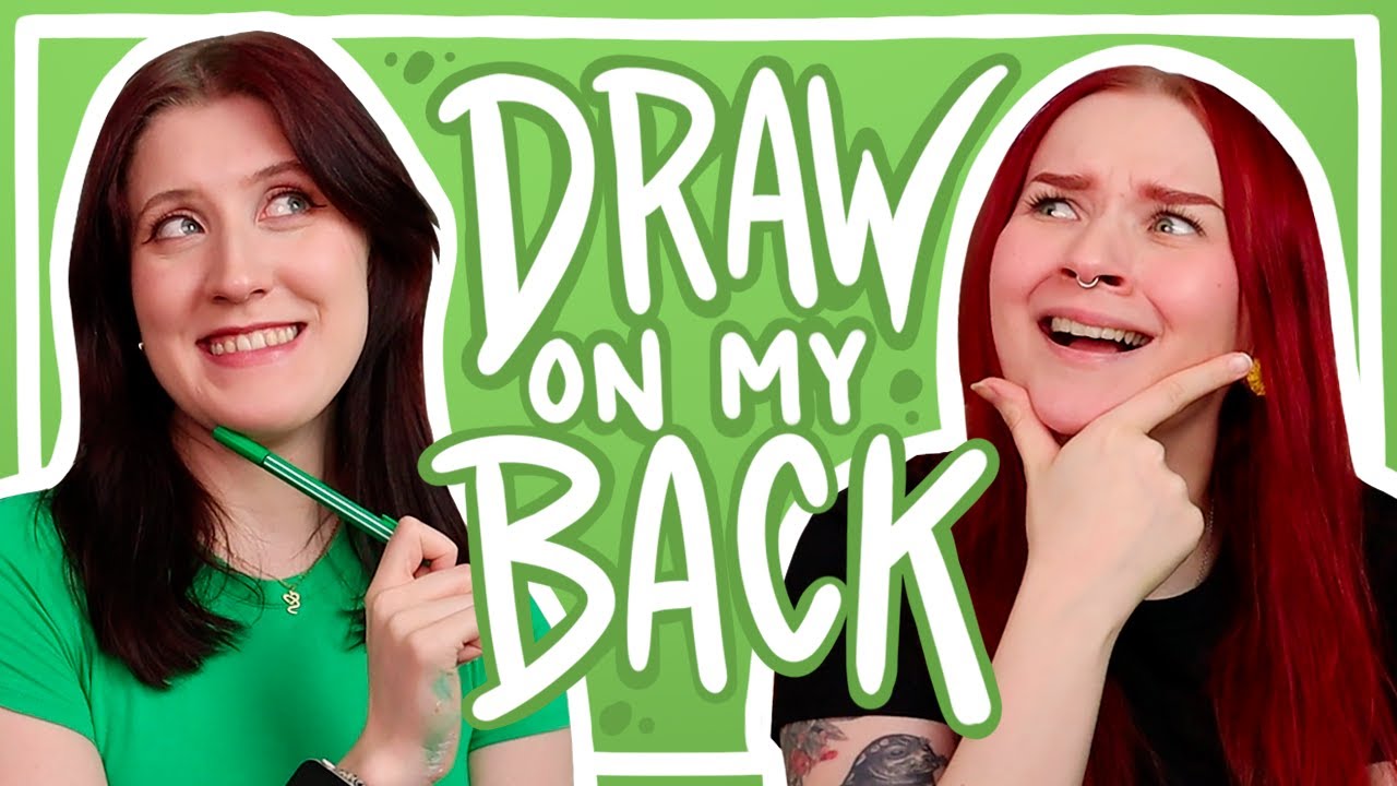 Tää piirtohaaste oli MAHDOTON?! || Draw On My Back (ft. @sessu-nen)