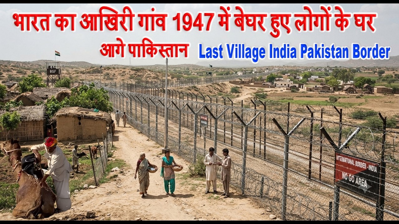 1947 में बेघर हुए लोगों के घर last village indo-pak border rajasthan | Last railway station indo-pak