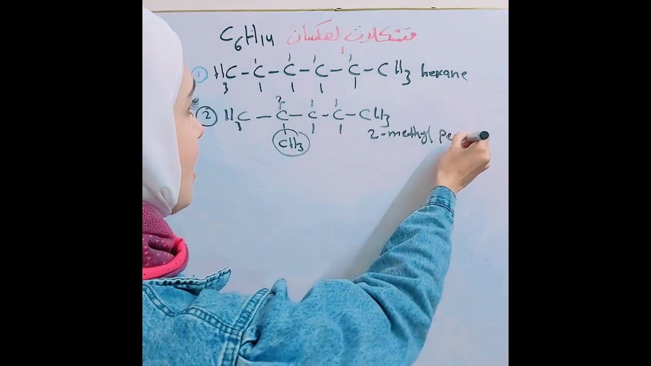 متشكلات ( ايزومرات) الهكسان C6H14