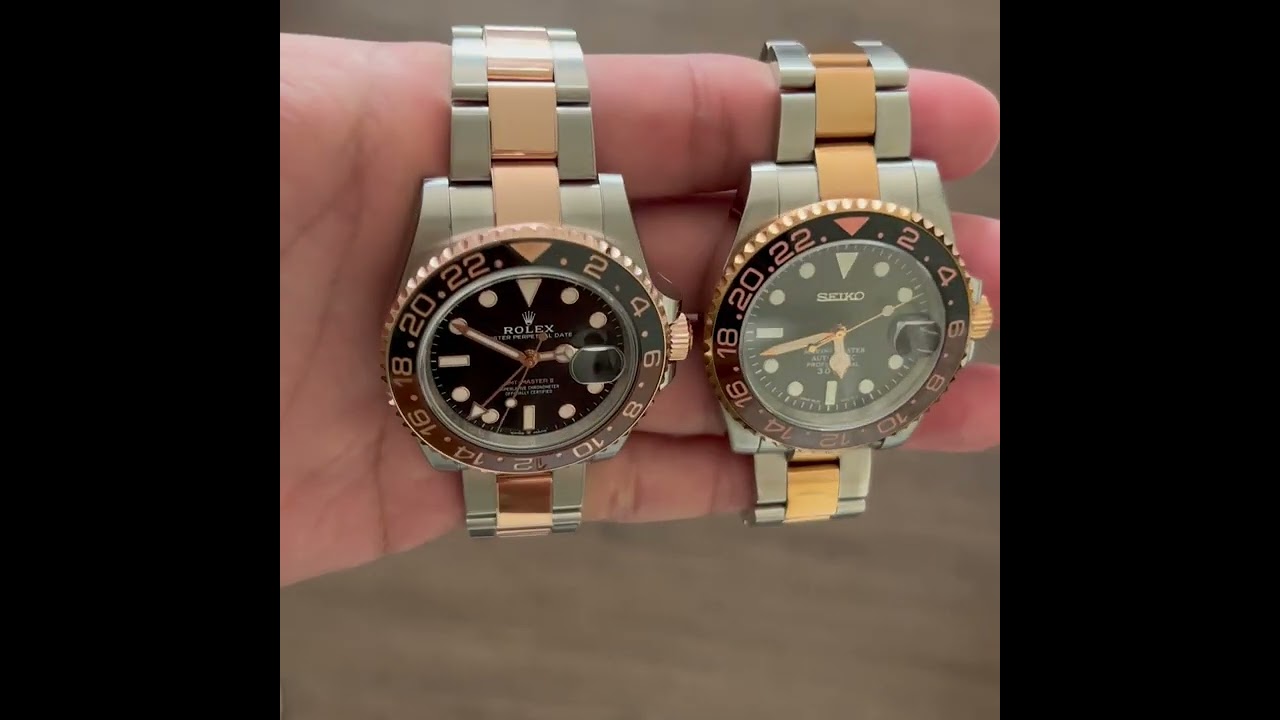 ROLEX GMT-Master II Root Beer vs SEIKO Mod Root Beer
