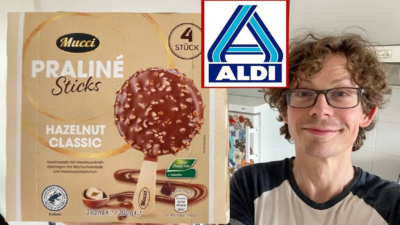 Aldi Eis: Mucci Praline Sticks Hazelnut Classic - Wie Rocher Eis?